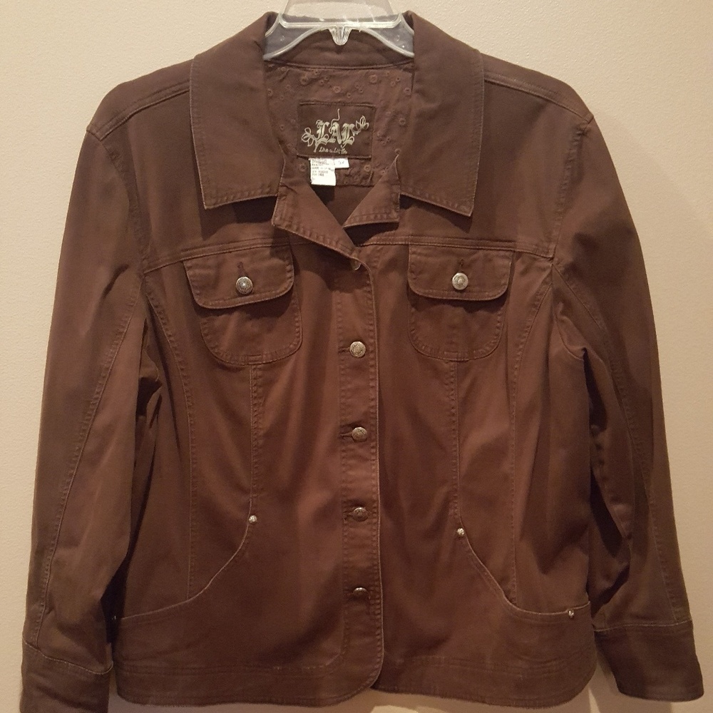 Brown Denim Style Jacket